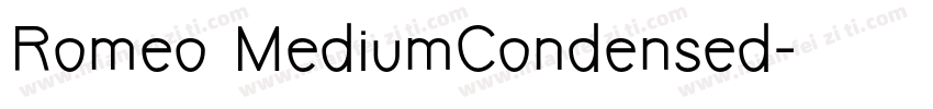 Romeo MediumCondensed字体转换